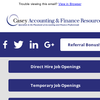 Casey Accounting & Finance Resources, Inc. Wins Invaero's 2017 Best of Staffing® Client and Talent Awards
